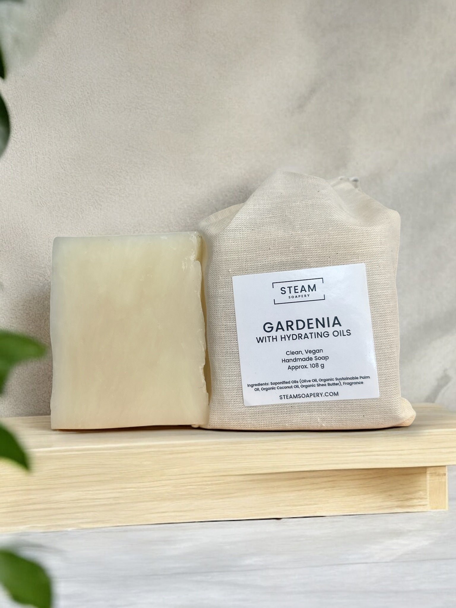 Gardenia Soap on a Platform