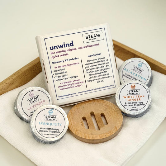 Unwind Shower Steamer Discovery Kit