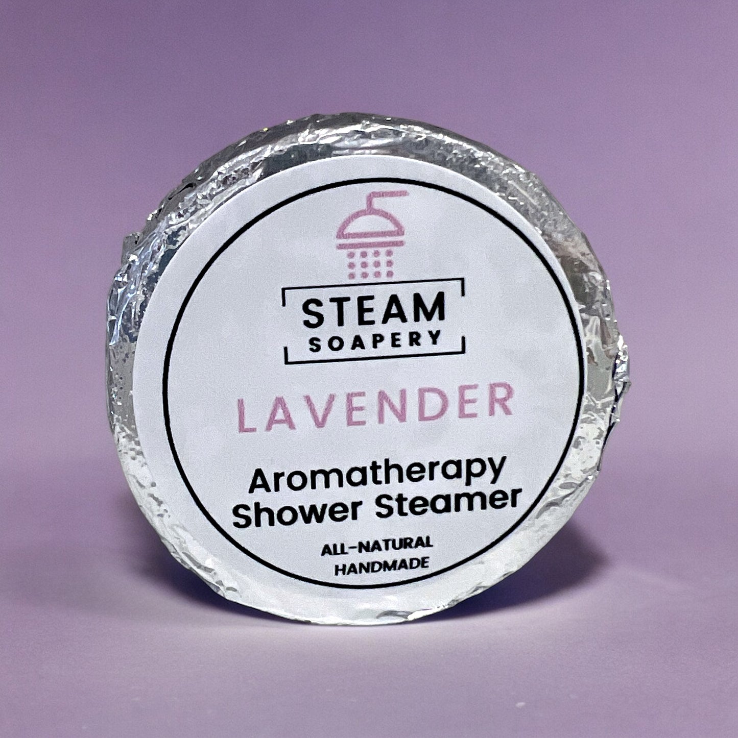Lavender Shower Steamer handmade by Steam Soapery