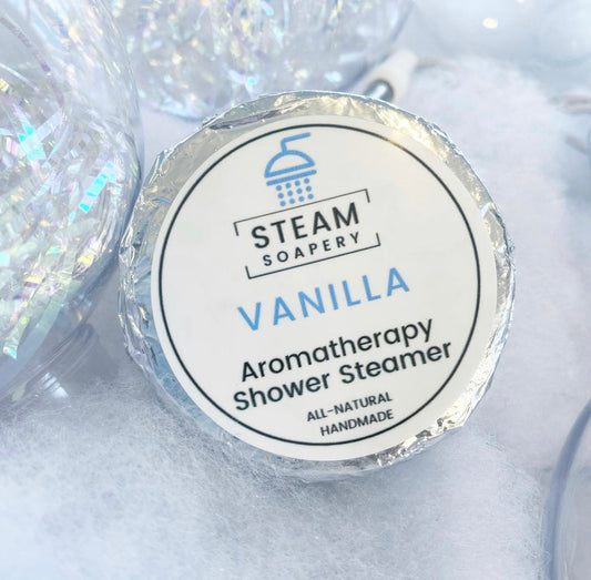 Vanilla Shower Steamer handmade by Steam Soapery